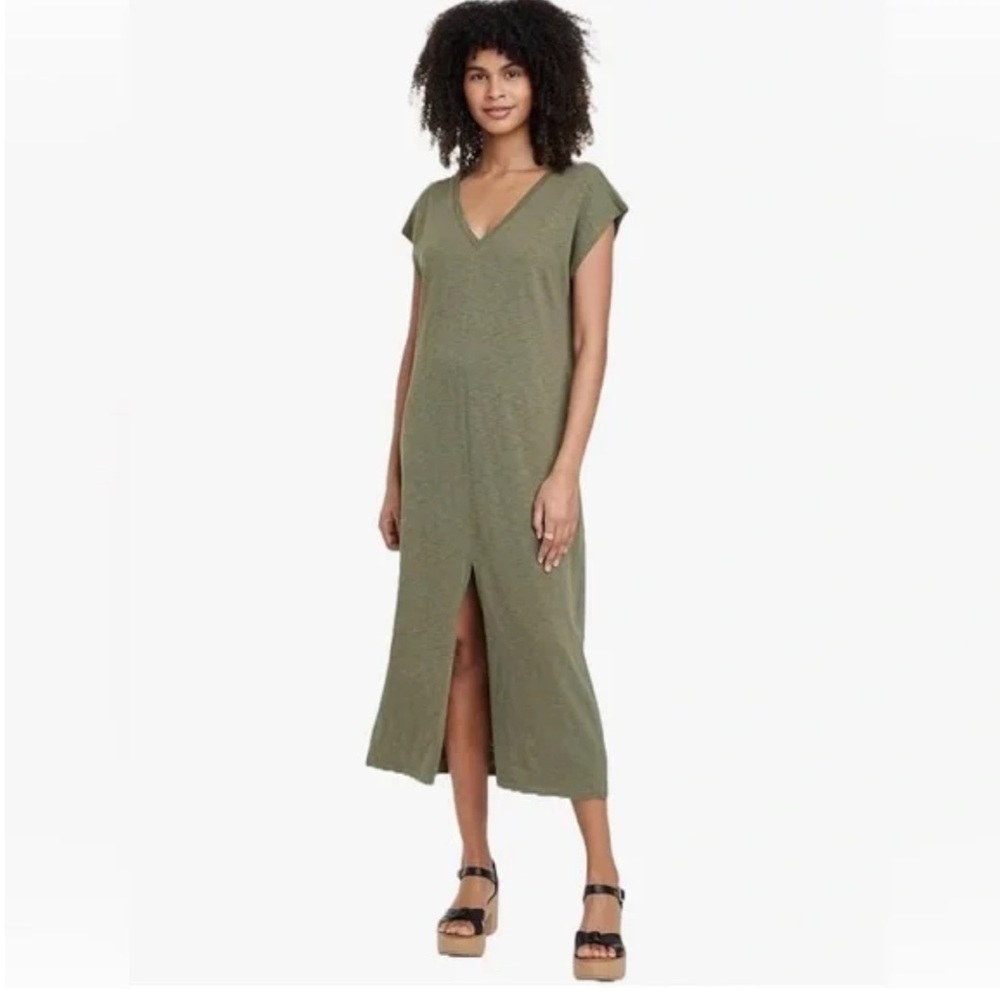 Universal Thread Olive Green Maxi Dress XS